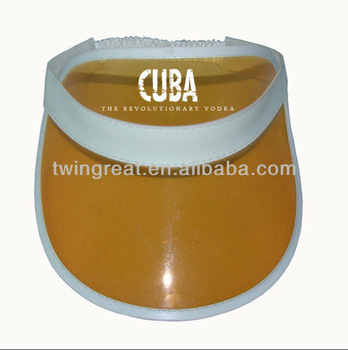 yellow sun visor cap