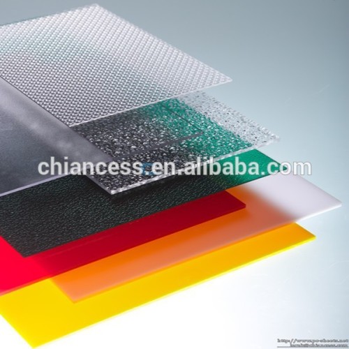 Colored plastic shutter board polycarbonate solid emobossed pc sheet