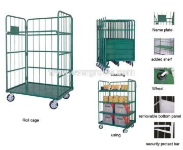 Industrial Container Cages Trolleys Roll Cage Trolley