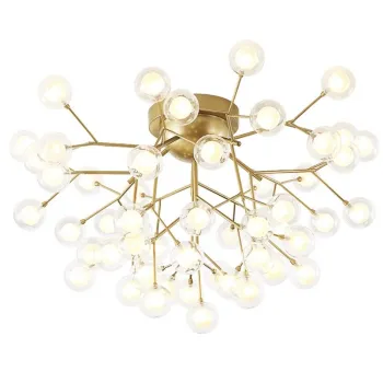 Modern LED Ceiling Chandeliers for Living Room and Bedroom - Creglass Home Lighting AC110V/220V