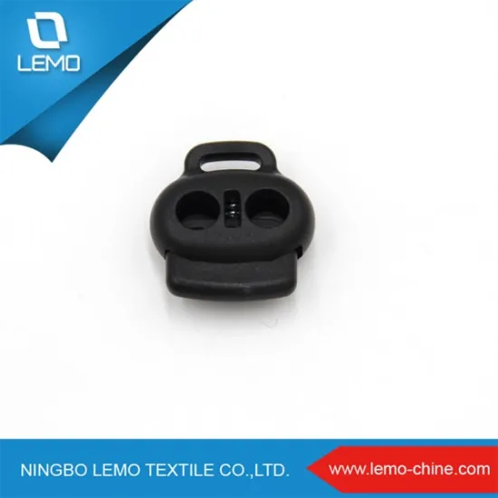 2 Hole Fashion Plastic Cord Stopper