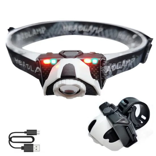 USB Rechargeable Ultra Brightness LED Headlamp for Night Running and Camping