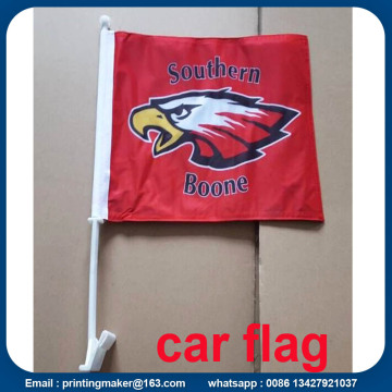 Car Window Advertising Flag with Plastic Pole