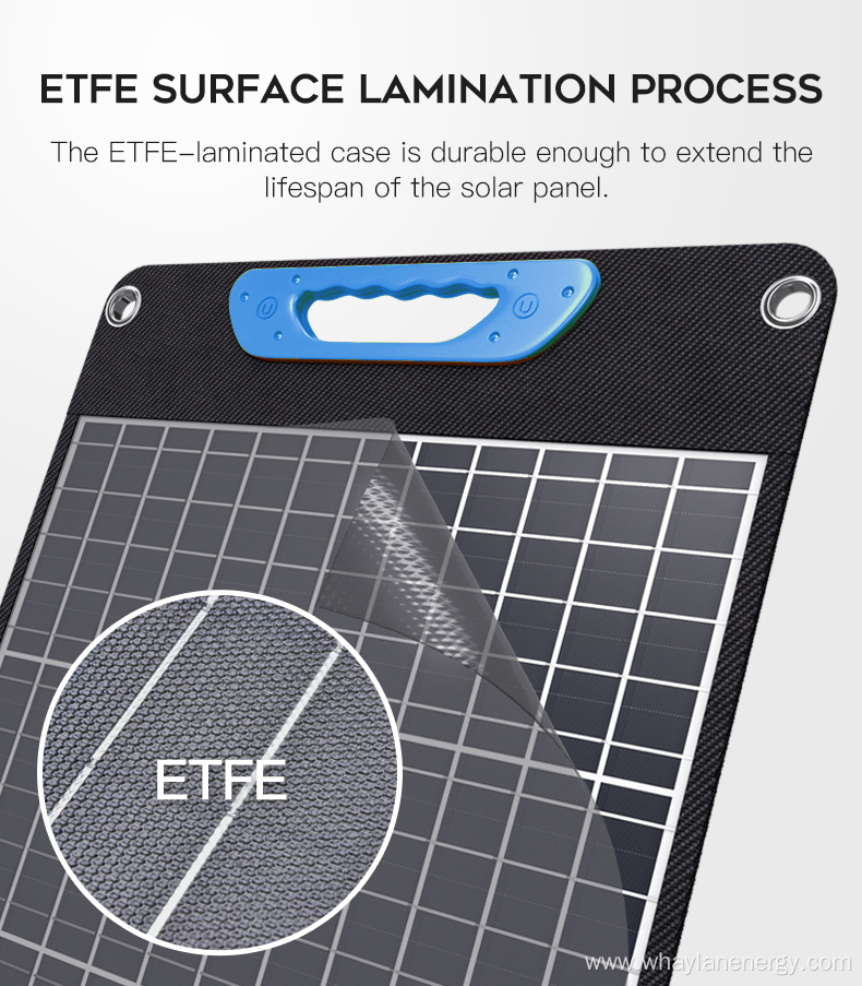 Waterproof IP65 Foldable Solar Panel for Laptop Cellphone