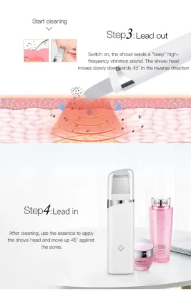 OEM ODM Blackhead Removal Skin Care Personal Care Products Deep Cleansing Electric Ultrasonic Scrubber