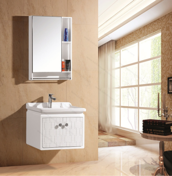 DC-6909 Marble Top White Pantry Linen Cabinet