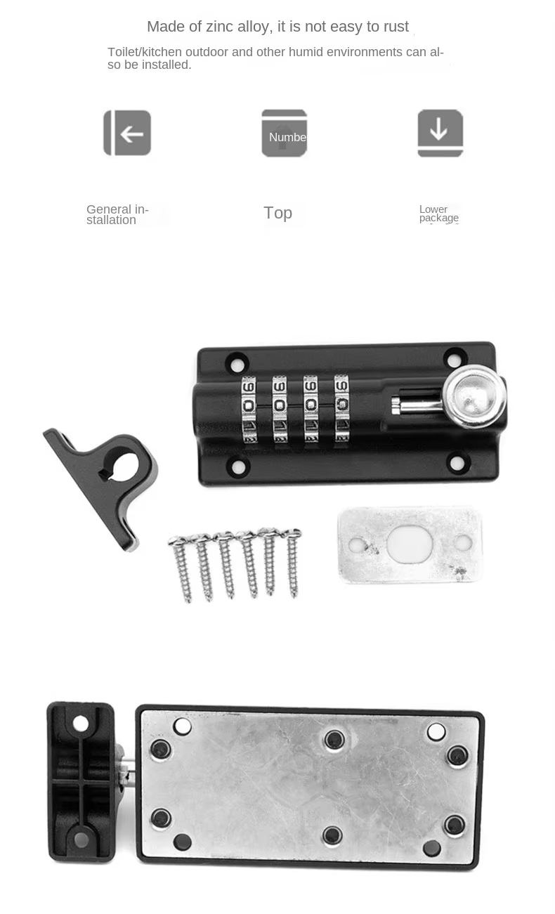 6 3 Password cabinet lock