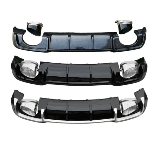 2017-2019 Audi A3 8V Sline Facelift Automotive Parts - Rear Bumper Lip with Exhaust Tips and RS3 Rear Diffuser