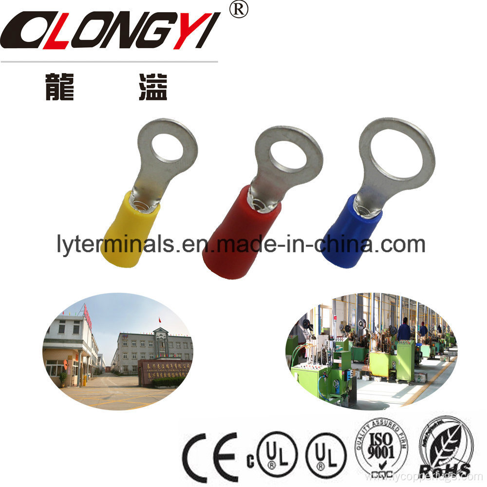 Electrical Copper Pre-Insulated Ring Terminal Lug Types