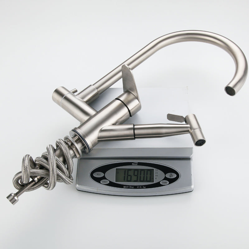 샤워 헤드가있는 쉽게 움직일 수있는 유연한 주방 수도꼭지