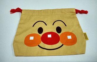 Medium Clown Facial Canvas Bag , Casual Promotional Drawstr