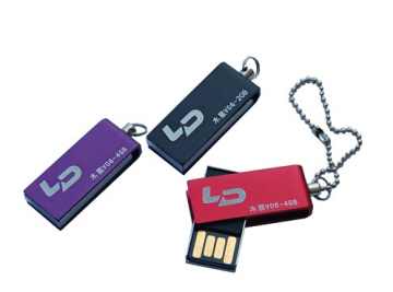 Swivel USB Disk Key Chain with Full Capacity