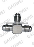 stainless steel pipe fitting Tee, tubing Tee Fitting SS 1/4 MFL, SS304
