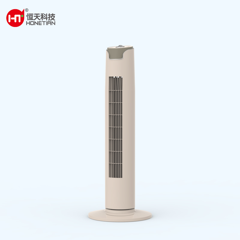 HONETIAN large size 3 speeds auto oscillation knob control hot sellers 45W custom colors indoor plastics tower fan
