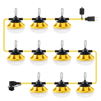 IP65 Waterproof 100W LED Work Chain Light String for Jobsite