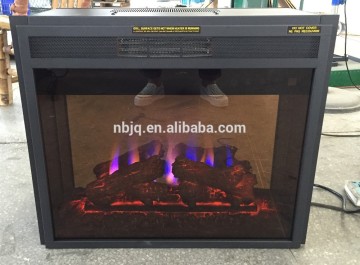 Modern curved electric fireplace