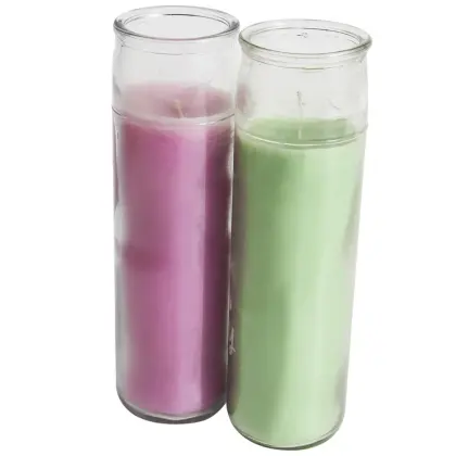 Romantic home aromatherapy 7 days glass candle