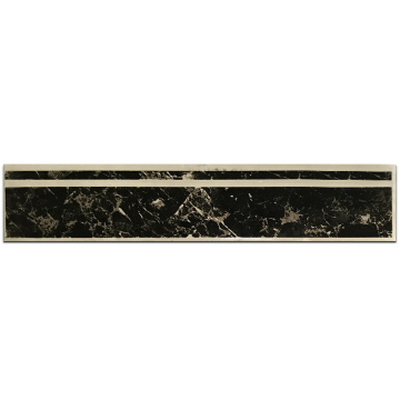 Dark Marble Ceramic Skirting Tile for Kitchen Flooring and Borders