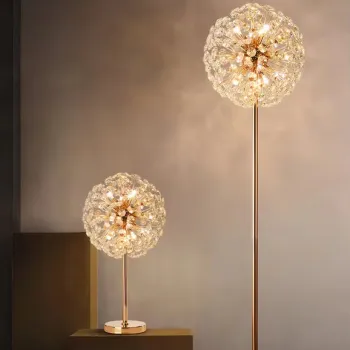 Modern Crystal Dandelion Exquisite Table Lamp for Bedroom