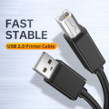 480Mbps USB 2.0ニッケルメッキプリンターケーブル