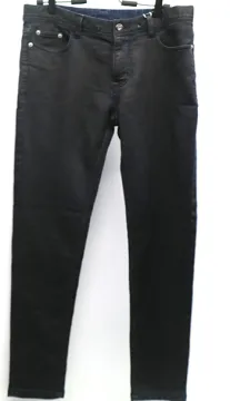 Fashion Coating Black Slim Denim Mens Pant