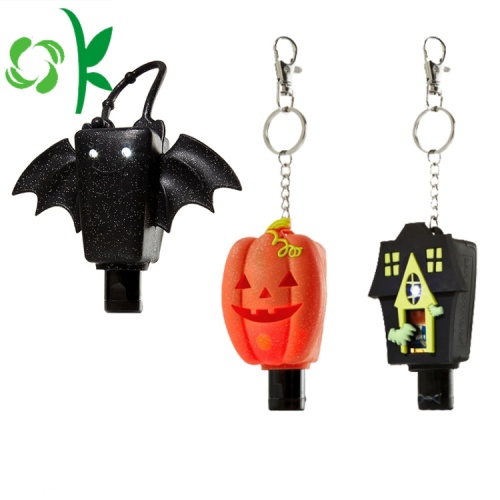 Série Halloween en silicone Voyage Désinfectant pour les mains Porte-couverture