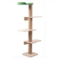Heavy Duty Cat Tower Wooden Indoor Scratcher Large Breed Climbing Condo Reinforced Base Sleeping Hammock Premium Carton