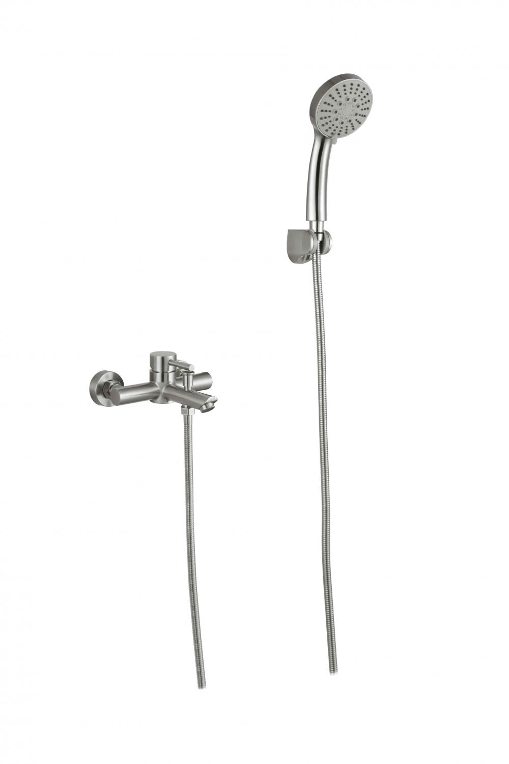 304 Stainless-Steel Round Head Wall Mount Shower Set