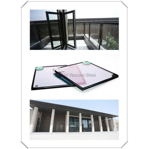 Vidrio de vacío templado de 12,4 mm para ventanas de edificios verdes