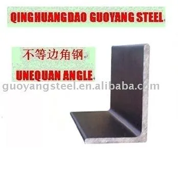 unequal angle steel(SS400,Q235,etc)