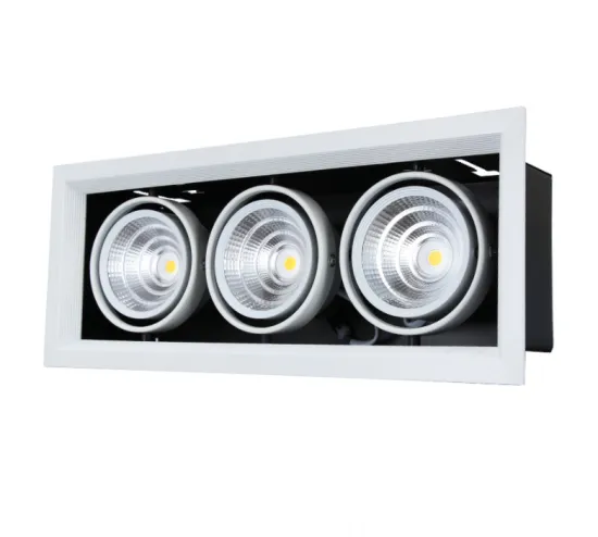 Three-head LED downlight made of aluminum