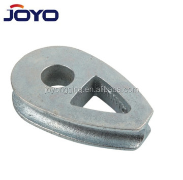 Hot Dip Galvanized DIN3091 Heavy Duty Solid Ductile Iron Casting Wire Rope Thimble