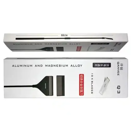 QANVEE Aquarium Algae Razor Scraper Blade Cleaning Tool and Brush Set for Rapid Algae Removal