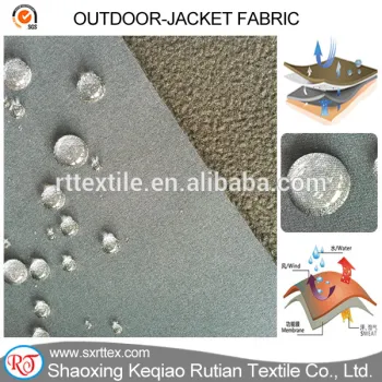 waterproof 4 way stretch 3 layers softshell fabric