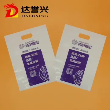 Colorful LDPE Die Cut Bag for Garment