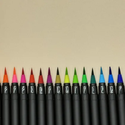 Watercolor Calligraphy Soft Brush Pens for Coloring Books