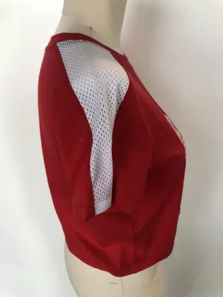 Spliced short letter jacket