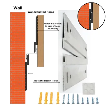 LENWA EXTRUSION FACTORY Pre-Packaged Mounting Brackets for Picture Frames