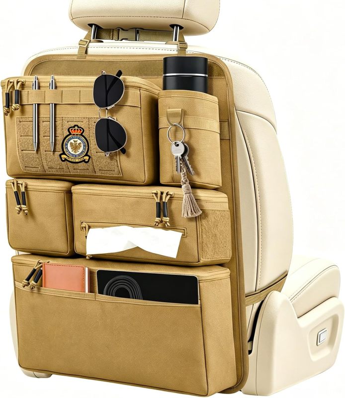 Universal Car Seat Back Organizer with 7 Storage Pockets