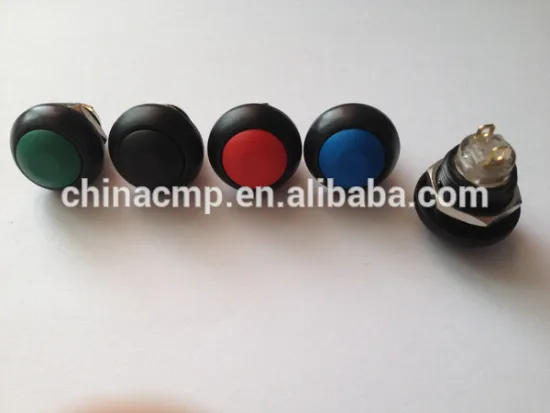 CMP waterproof Multi-colour 12mm plastic push button switch