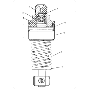 Excavator 3406 diesel pump plunger 7W0182/7W-0182