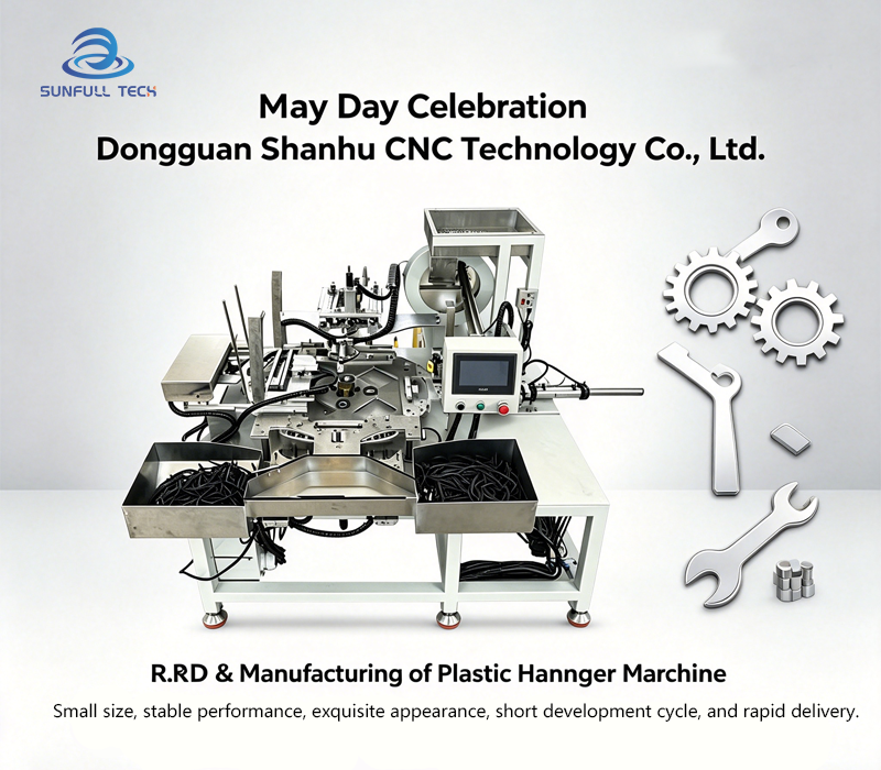 Plastic hanger machinery research and development