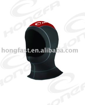 3mm SBR SCR CR neoprene diving hood with Nylon