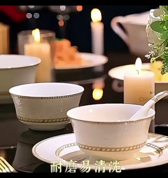 Elegant Light Luxury Dinnerware for Modern Dining