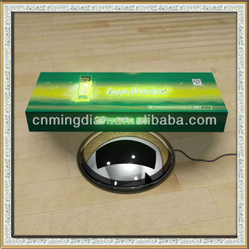 optical fiber led magnetic floating display,acrylic magnetic levitating display