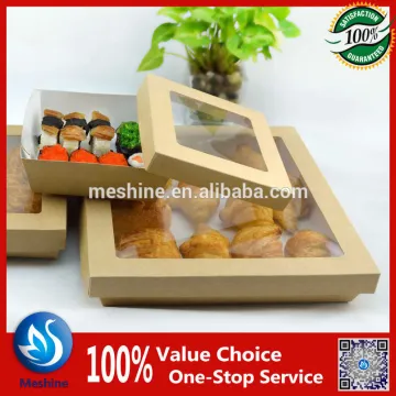 Disposable paper sushi roll container