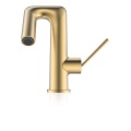 Högkvalitativ Golden Brass Single Handle Basin kran