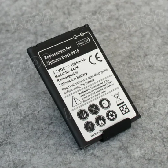1600mAh BL-44JN Battery For LG P970 Optimus Black Battery Pack