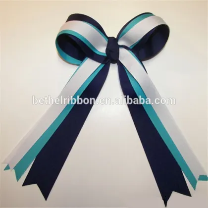 Professional Hair bows custom logo printed goody hair accessories