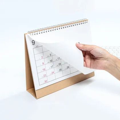 4-color printed desk advent daily calendar table calendar